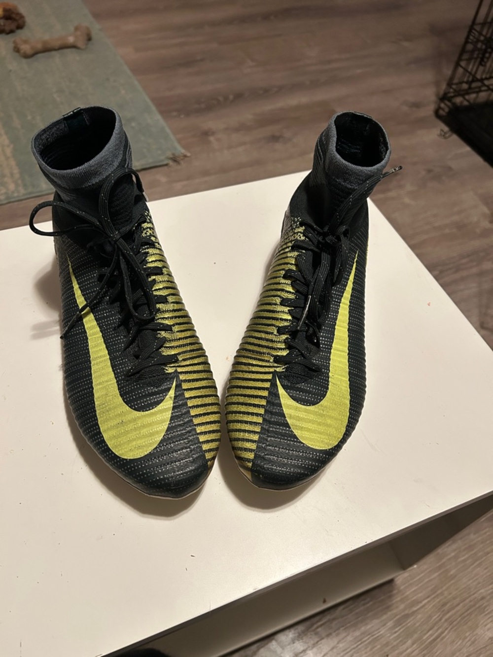 Nike Mercurial Superfly 5 CR7 Black and Volt High-Top Soccer Cleats